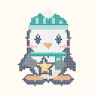 Stargazing Penguin