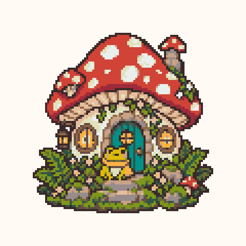Frog Mushroom Cottage