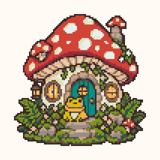 Frog Mushroom Cottage