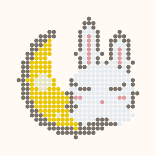 Sleepy Crescent Bunny