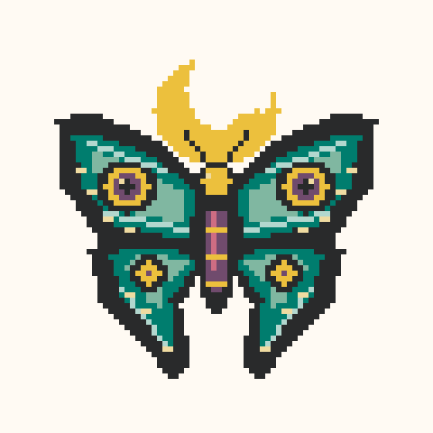 Moonlit Luna Moth