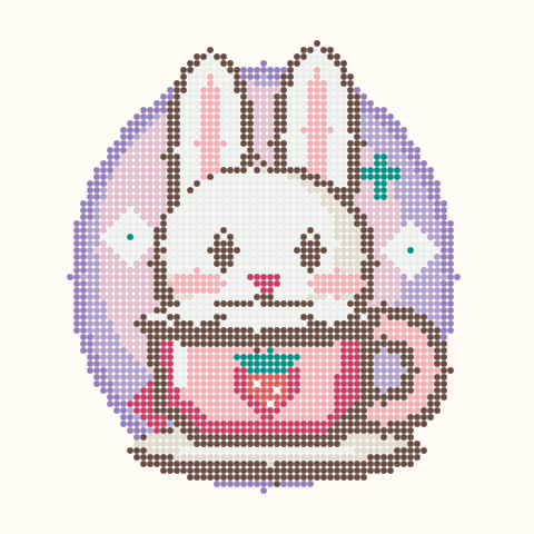 Strawberry Teacup Bunny