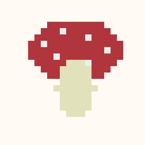 Red-Capped Mushroom