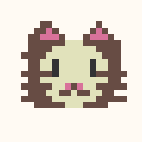 Curious Cat Face