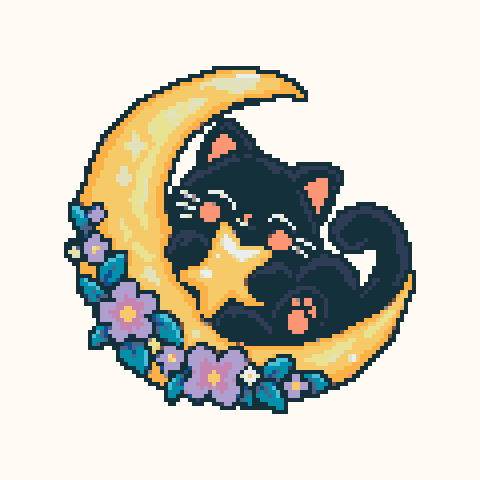 Moonflower Cat