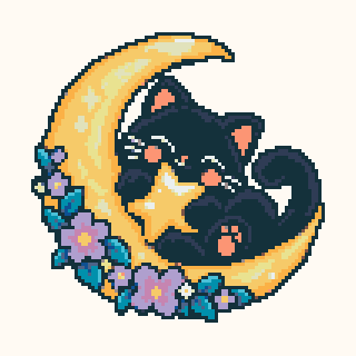 Moonflower Cat